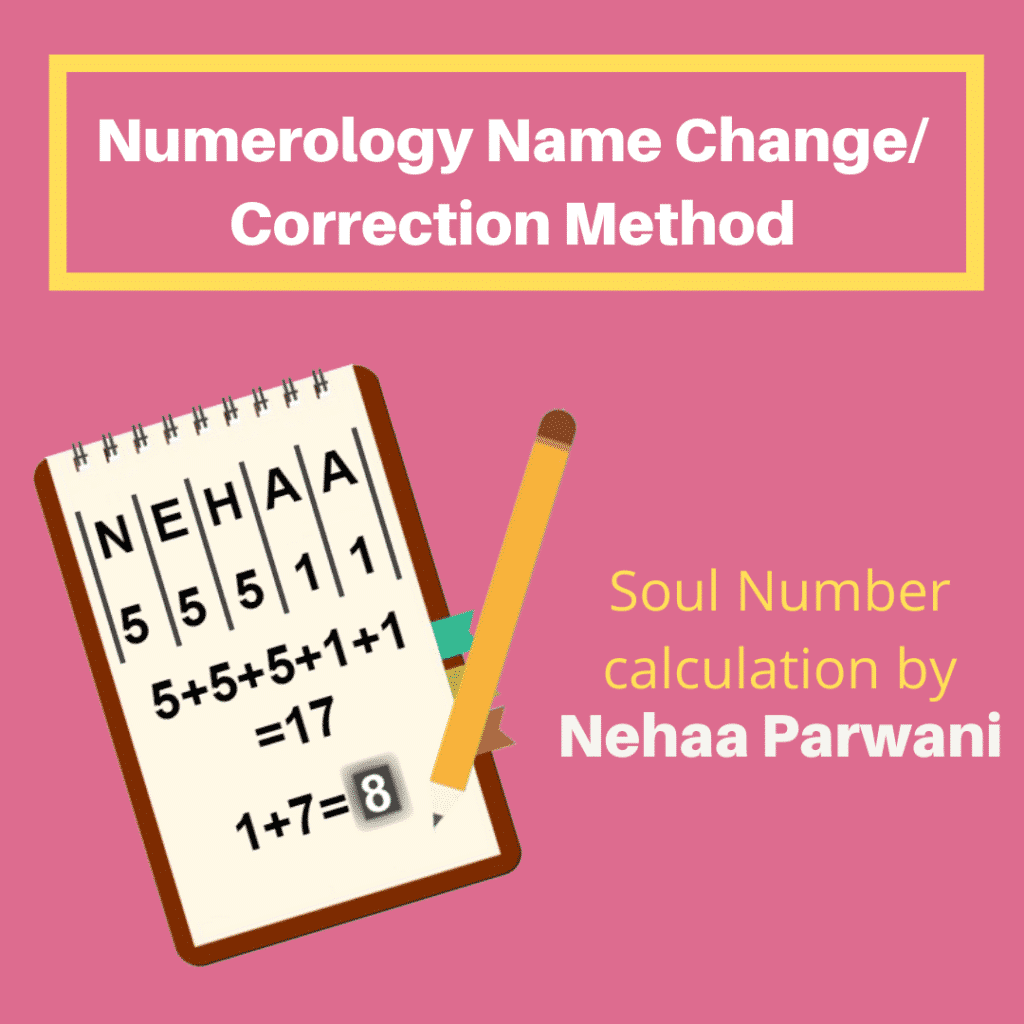 Numerology Name Change Correction Method Soul Number Calculation