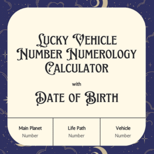 Lucky Vehicle Number By Date of Birth