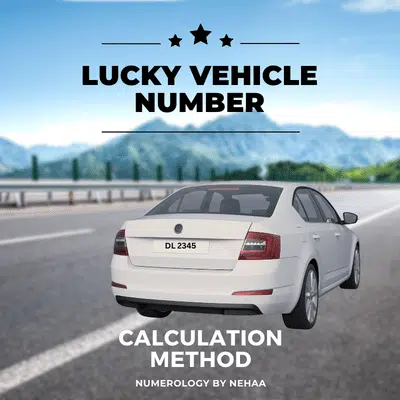 Lucky Vehicle Number Calculation Method