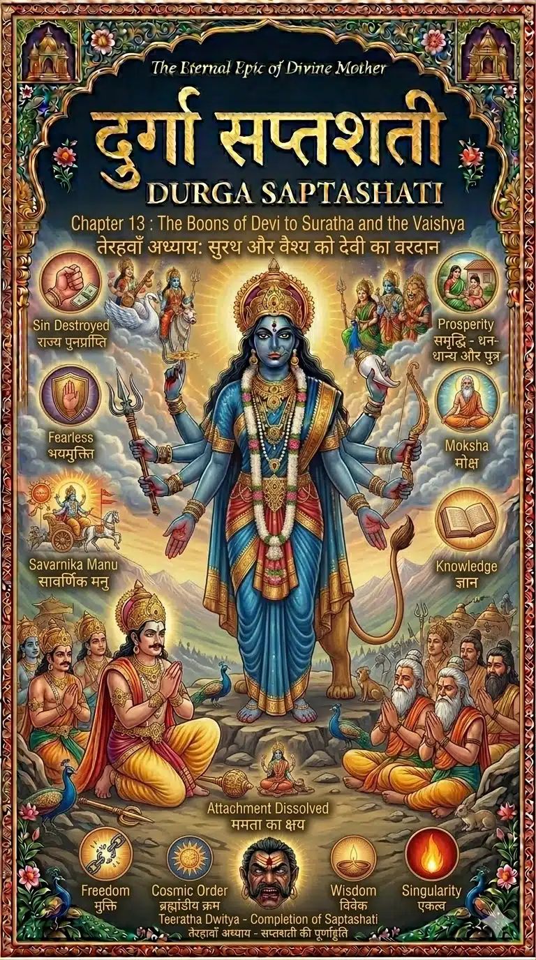Durga Saptashati- Chapter 13 in Hindi and English: Free PDF Download
