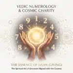 Serene representation of hands offering charity (Daan) to align planetary energies for prosperity.