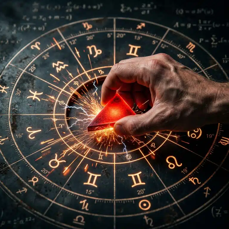A glowing golden key and a celestial birth chart wheel with numbers 1 to 9, symbolizing customized numerology remedies for energy balancing.