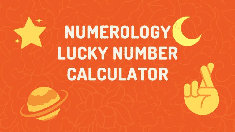 Numerology Name Calculator using Chaldean Method